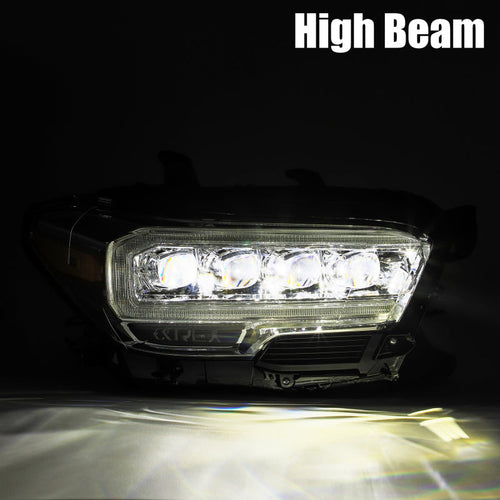 AlphaRex 16-23 Toyota Tacoma NOVA-Series LED Projector Headlights Chrome OffRoadUSA.com