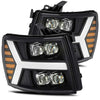 AlphaRex 07-13 Chevrolet Silverado NOVA-Series LED Projector Headlights Black OffRoadUSA.com
