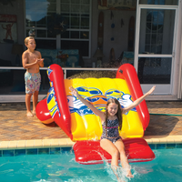 WOW Sports Slide N Smile Inflatable Pool Slide with Sprinklers for Kids and Adults Jupiter Gear