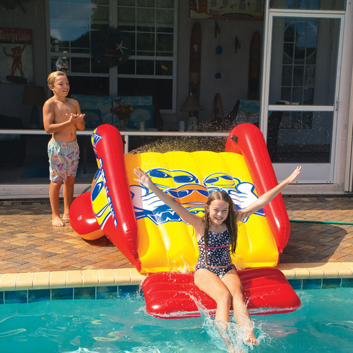 WOW Sports Slide N Smile Inflatable Pool Slide with Sprinklers for Kids and Adults Jupiter Gear