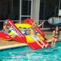 WOW Sports Slide N Smile Inflatable Pool Slide with Sprinklers for Kids and Adults Jupiter Gear