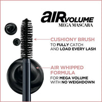L'Oreal Paris Air Volume Lightweight Washable Mega Volume Mascara, Blackest Black EasyOptionXY LLC