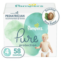Pampers Pure Protection Natural Diapers Size 4, 58 Count EasyOptionXY LLC
