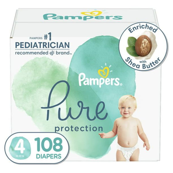 Pampers Pure Protection Natural Diapers Size 4, 108 Count EasyOptionXY LLC