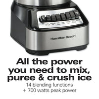 Hamilton Beach Wave Crusher 14 Speed Blender Silver Model 54221 EasyOptionXY LLC