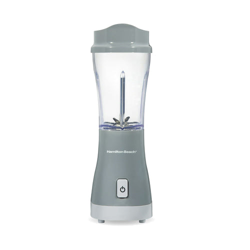 Hamilton Beach Single Serve Personal Smoothie Blender with 14 oz Travel Cup and Lid Gray Model 51128 EasyOptionXY LLC