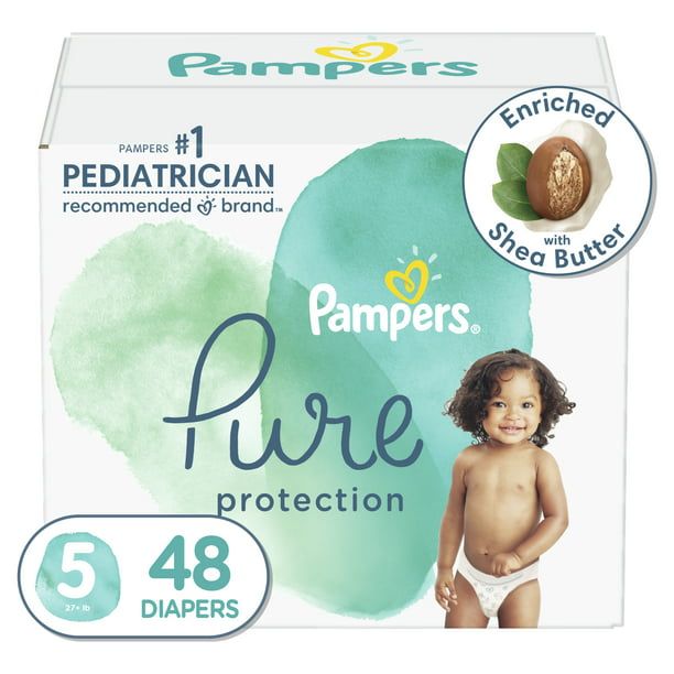 Pampers Pure Protection Natural Diapers Size 5, 48 Count EasyOptionXY LLC