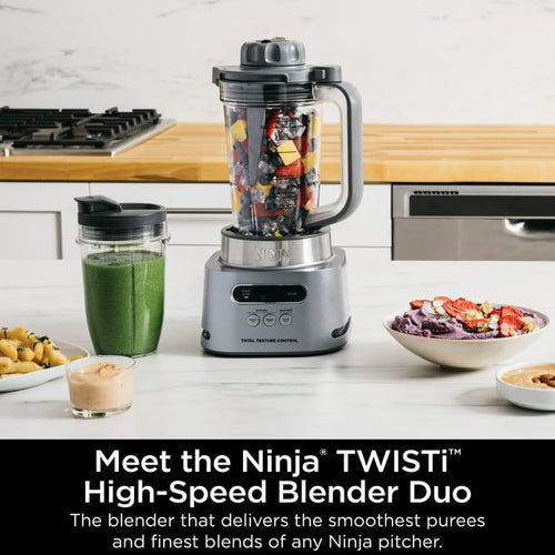 Ninja TWISTi HIGH-SPEED Blender DUO 3 Preset Auto-iQ Programs 34 oz Pitcher Capacity SS150 EasyOptionXY LLC