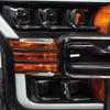 AlphaRex 15-17 Ford F150 / 17-20 F150 Raptor NOVA-Series LED Projector Headlights Black OffRoadUSA.com