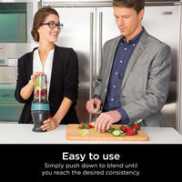 Ninja Fit Personal Single-Serve Blender Aqua Two 16-oz Cups QB3000AQ EasyOptionXY LLC