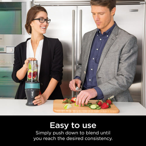 Ninja Fit Personal Single-Serve Blender Aqua Two 16-oz Cups QB3000AQ EasyOptionXY LLC