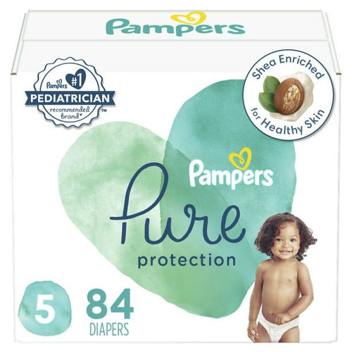 Pampers Pure Protection Natural Diapers Size 5, 84 Count EasyOptionXY LLC