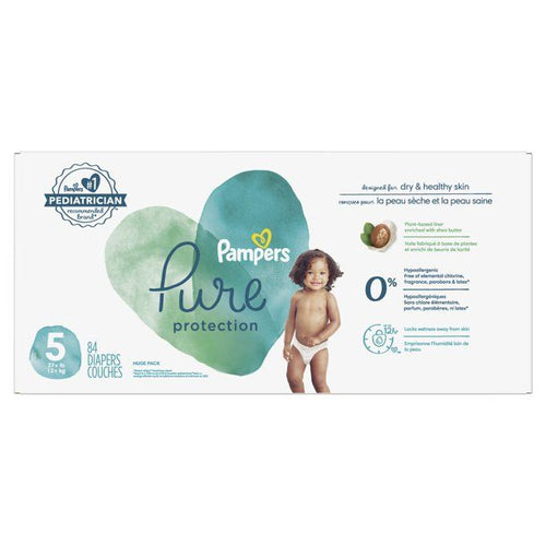 Pampers Pure Protection Natural Diapers Size 5, 84 Count EasyOptionXY LLC