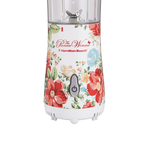 The Pioneer Woman Vintage Floral 14 Ounce Personal Blender with Travel Lid EasyOptionXY LLC