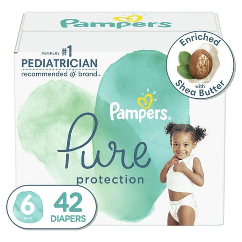 Pampers Pure Protection Natural Diapers Size 6, 42 Count EasyOptionXY LLC