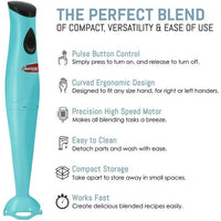 Americana by Elite EHB-2425BL Hand Blender with Detachable Wand Blue EasyOptionXY LLC