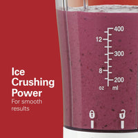 Hamilton Beach Smoothie Blender with 2 Travel Jars and 2 Lids White 51102V EasyOptionXY LLC