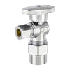 1/2" CPVC x 3/8" OD Compr. Angle Stop Valve, 1/4 Turn (Lead Free)