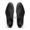 Zelli Italia 26-224-BLK CAMPO Sueded Goatskin Lace Up with Wax Finish, Black