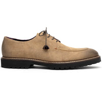 Zelli Italia 26-224-OAK CAMPO Sueded Goatskin Lace Up with Wax Finish, Oak