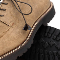 Zelli Italia 26-224-OAK CAMPO Sueded Goatskin Lace Up with Wax Finish, Oak