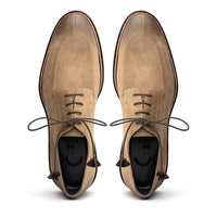 Zelli Italia 26-224-OAK CAMPO Sueded Goatskin Lace Up with Wax Finish, Oak