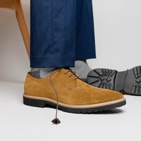 Zelli Italia Zelli Italia 26-220-TOB CAMPO Sueded Goatskin Lace Up, Tobacco