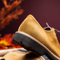 Zelli Italia Zelli Italia 26-220-TOB CAMPO Sueded Goatskin Lace Up, Tobacco