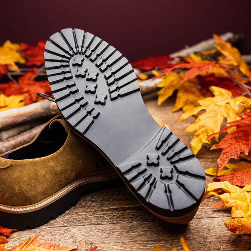 Zelli Italia Zelli Italia 26-220-TOB CAMPO Sueded Goatskin Lace Up, Tobacco