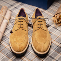 Zelli Italia Zelli Italia 26-220-TOB CAMPO Sueded Goatskin Lace Up, Tobacco