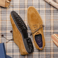 Zelli Italia Zelli Italia 26-220-TOB CAMPO Sueded Goatskin Lace Up, Tobacco