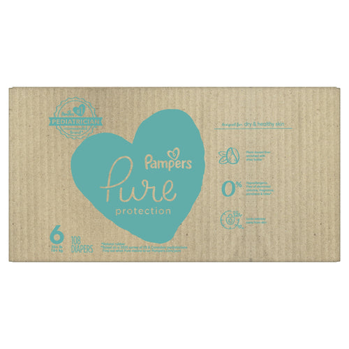 Pampers Pure Protection Natural Diapers Size 6, 108 Count EasyOptionXY LLC