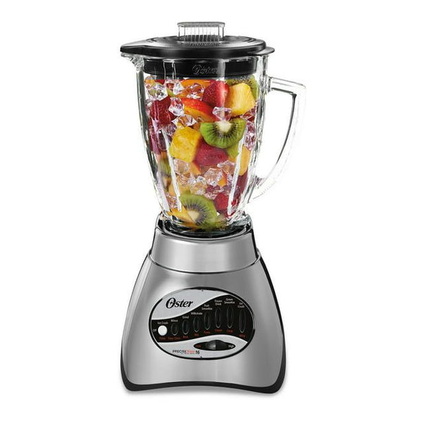 Oster Classic Series 16-Speed Blender Plus Food Chopper Glass Jar Brushed Nickel EasyOptionXY LLC
