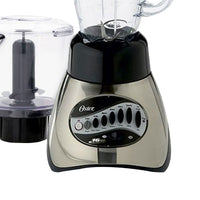 Oster Classic Series 16-Speed Blender Plus Food Chopper Glass Jar Brushed Nickel EasyOptionXY LLC
