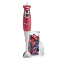 Betty Crocker BC-3302CMR Two Speed Hand Blender with Included Beaker Red EasyOptionXY LLC