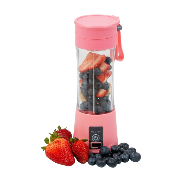Mind Reader Portable Blender 6 Stainless Steel Blades 12.8 oz Pink EasyOptionXY LLC