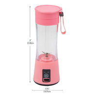 Mind Reader Portable Blender 6 Stainless Steel Blades 12.8 oz Pink EasyOptionXY LLC