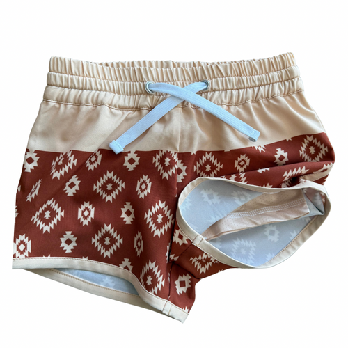 color block- hybrid shorts Keep the Littles Wild