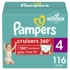Pampers Cruisers 360 Enormous Pack Diapers Size 4, 116 Count EasyOptionXY LLC