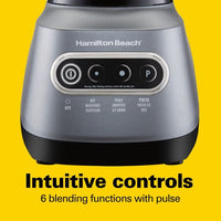 Hamilton Beach Wave Crusher Blender with 40 oz. Glass Blender Jar and 20 Oz. Travel Jar, 58181 EasyOptionXY LLC