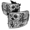 Spyder Chevy Silverado 1500 07-13 Projector Headlights LED Halo LED Chrm PRO-YD-CS07-HL-C OffRoadUSA.com