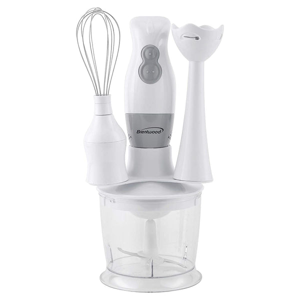 Brentwood Appliances 2-Speed Hand Blender and Food Processor with Balloon Whisk (White) (HB-38W) EasyOptionXY LLC
