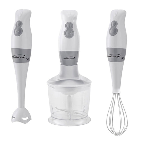 Brentwood Appliances 2-Speed Hand Blender and Food Processor with Balloon Whisk (White) (HB-38W) EasyOptionXY LLC