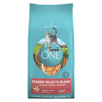 Purina One Tender Selects Blend Dry Cat Food Salmon 7 lb Bag EasyOptionXY LLC