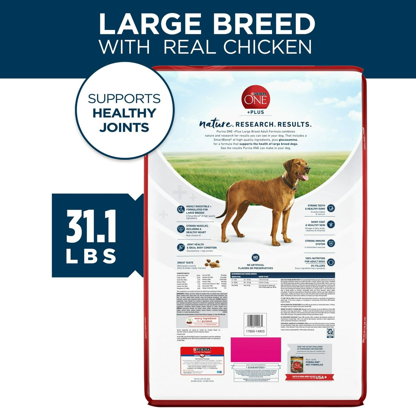 Purina ONE Plus Large Breed Adult Dog Food Dry Formula EasyOptionXY LLC