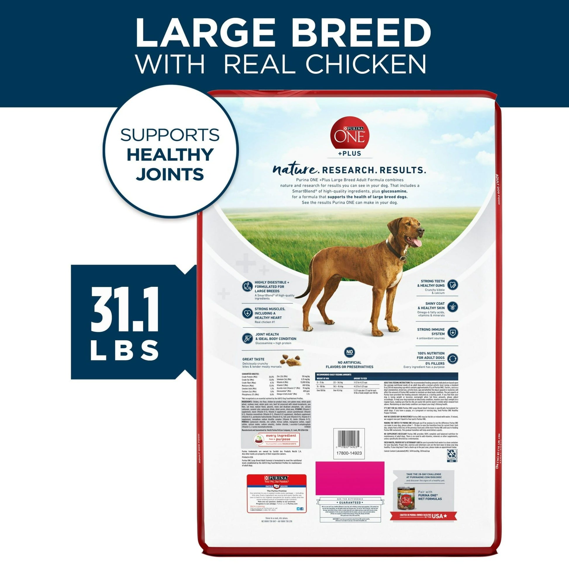 Purina ONE Plus Large Breed Adult Dog Food Dry Formula EasyOptionXY LLC