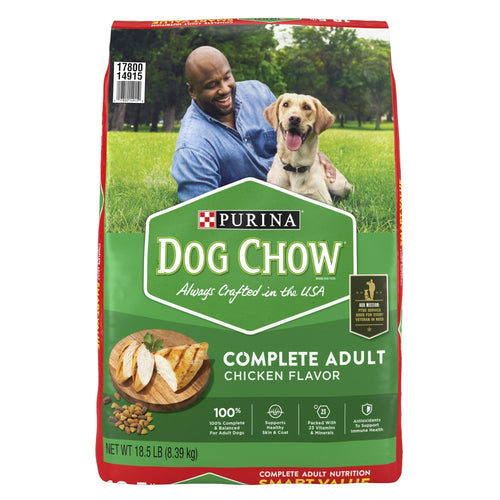 Purina Dog Chow Real Chicken Dry Dog Food 18.5 lb Bag EasyOptionXY LLC