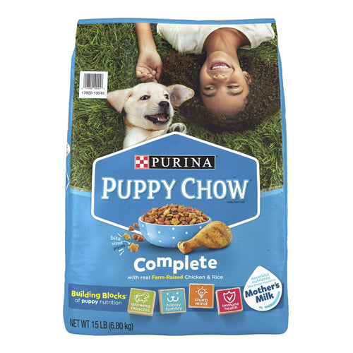 Purina Puppy Chow High Protein Dry Puppy Food, Complete With Real Chicken 15 lb Bag EasyOptionXY LLC