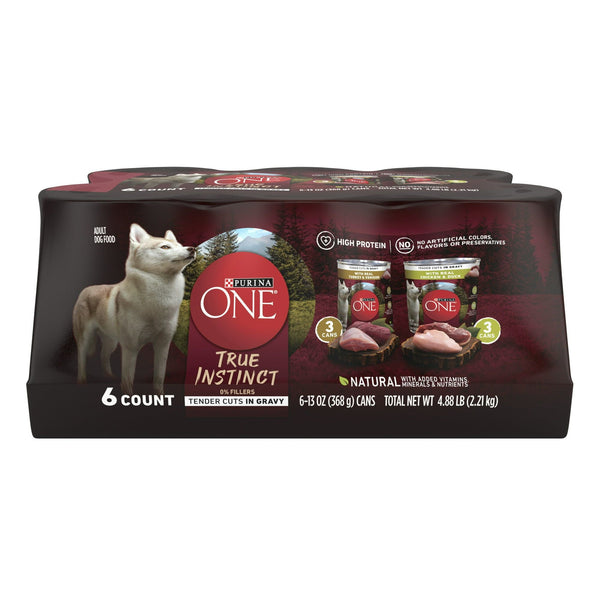 Purina One True Instinct Wet Dog Food Variety Pack High Protein 13 oz Cans (6 Pack) EasyOptionXY LLC