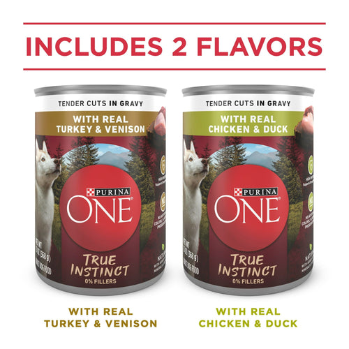 Purina One True Instinct Wet Dog Food Variety Pack High Protein 13 oz Cans (6 Pack) EasyOptionXY LLC